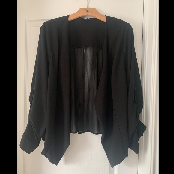 Torrid split back chiffon blazer - Picture 4 of 4